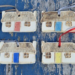 Hebridean Cottage hanging decoration