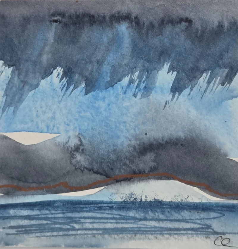 Watercolour Painting North Uist Art